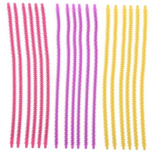 Mikinona 30 Stück Flexible Hair Curling Rods aus Hitzebeständigem Silikon Sanfte Lockenwickler für Männer und Frauen Vielseitige Dauerwellenstäbe für Reggae-locken Geflochtene Frisuren von Mikinona