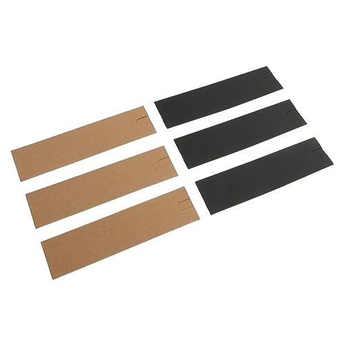 Mikinona 30 Stück Teiliges Klappbare Pen Packing Pouch aus Kraftpapier und Schwarz Styles Einzeln Stiftetaschen zum Aufbewahrung für Büro Schule und Reisen von Mikinona