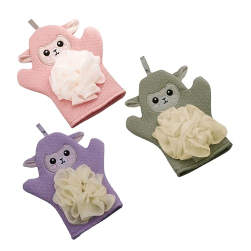 Mikinona Badehandschuhe Badetuch-Set 3-teilig Cartoon-Design weiche Badehandschuhe Dual-Use-Badehandschuhe sicheres Material für Jungen und Mädchen Familienbadetücher Rosa Grün Mikinona Badehandschuhe Badetuch-Set 3-teilig Cartoon-Design weiche Badehandschuhe Dual-Use-Badehandschuhe sicheres Material für Jungen und Mädchen Familienbadetücher Rosa Grün von Mikinona