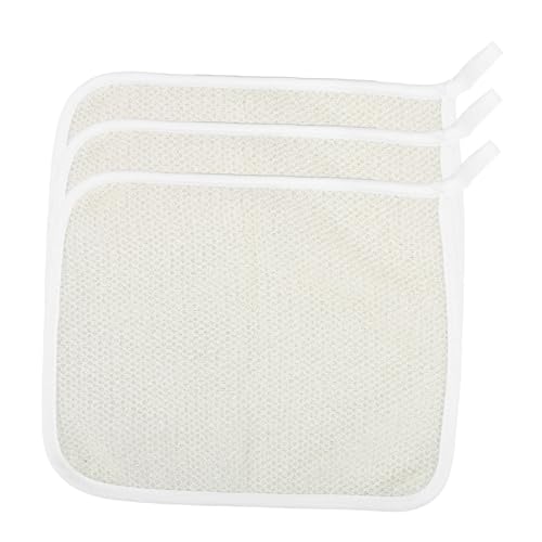 Mikinona 3St exfoliating towel exfoliating sponge gesichtsreinigungstücher Gesichtsreinigungshandtuch face towel Gesichtswäscher Körpertuch Badetuch Badehandtücher Badeblume Badekugel von Mikinona