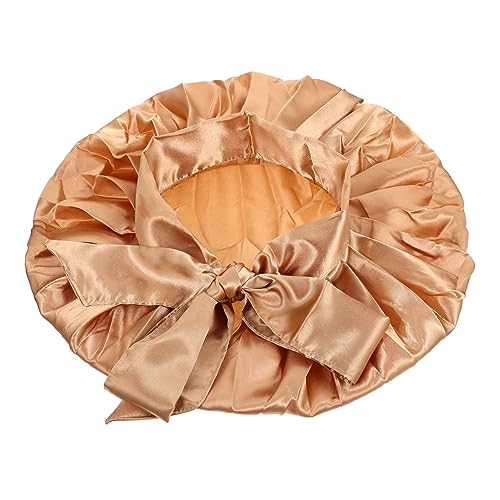 Mikinona 3stücke Satin Schlafhaube Für Damen Atmungsaktive Tragbare Und Bequeme Große Schlafmütze Für Langes Und Dickes Haar Sorgt Für Einen Frischen Look Beim Schlafen von Mikinona