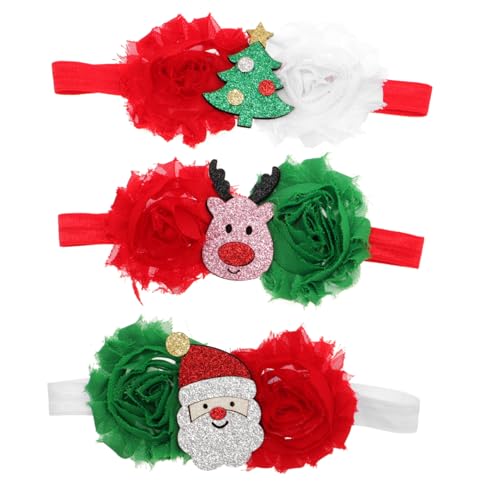 Mikinona 3St Weihnachtsstirnband für Kinder Neugeborenenhaube Weihnachten halloween haarschmuck kinder Halloween Haaraccessoires für Kinder Haarnadeln weihnachtsdeko Roller von Mikinona