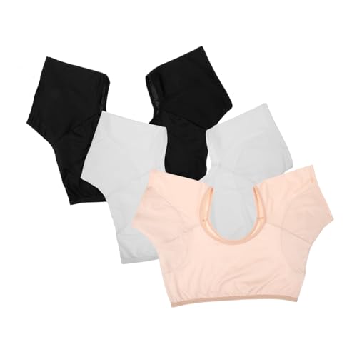 Mikinona 3St Yoga-Weste sommer kleidung für damen sommer kostüm damen Tanktop für Damen Damenhemden Achselschweißpad für Damen Sweatwesten für Damen Sport Shirt Unterhemd Schweißkissen von Mikinona