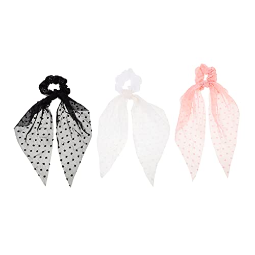 Mikinona 3stücke Haartücher Für Frauen Haarbänder Mit Gummibändern Haarseile Zum Binden Von Pferdeschwanz Mit Zufälliger Farbe von Mikinona