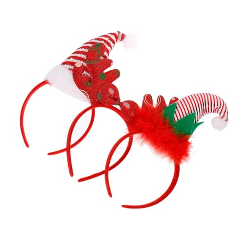 Mikinona Haarschmuck 3St weihnachtsdeko Rentier-Stirnband Weihnachten Rentier Stirnband Tiara entzückende Stirnbänder Kopfschmuck für Mädchen Erwachsener Kopfbedeckung Requisiten Kind von Mikinona