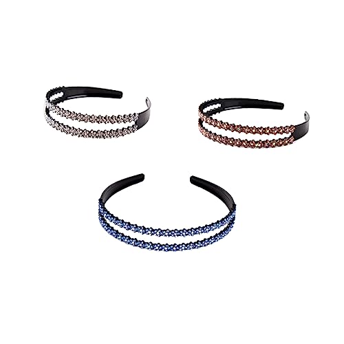Mikinona 3stücke Damen Haarschmuck Mit Blüten Und Strass Rutschfeste Blumenkopfbänder Für Verschiedene Anlässe Für Partys Feiertage Und Täglichen Gebrauch von Mikinona