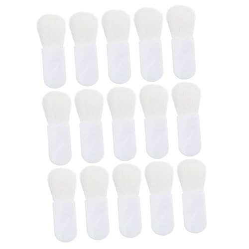 Mikinona 15stücke Teiliges Tragbarer Blush-pinsel Für Frauen Weiche Borsten Für Präzises Make-up Für Lose Puder Elegantem Weiß Für Unterwegs von Mikinona