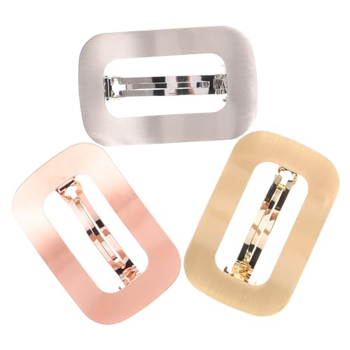 Mikinona 3stücke Geometrische Haarclips Frühling Haarbarrettes Kreative Mädchen Haarhalter Damen Herren Freizeit Party Feier Hochzeit von Mikinona