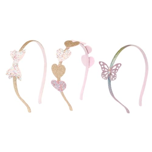 Mikinona 3stücke Haarreif Für Mädchen Herzförmiger Pailletten Kopfschmuck Schöner Party Kopfschmuck Gestaltbarer Haarschmuck Fotorequisiten Für Mädchen von Mikinona