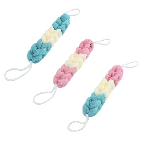 Mikinona 3stücke Badestreifen Badeschwamm-handtuch Für Körperpeeling Duschwerkzeug Mit Langem Riemen Badewaschtuch Zum Entfernen Von Hautschuppen Zufällige Farbe Mikinona 3stücke Badestreifen Badeschwamm-handtuch Für Körperpeeling Duschwerkzeug Mit Langem Riemen Badewaschtuch Zum Entfernen Von Hautschuppen Zufällige Farbe von Mikinona