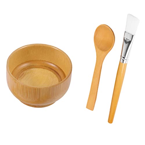 Mikinona 3stücke Teiliges -gesichtsmaske-diy-tool Mit Schüssel Löffel Und Pinsel Für Masken-schönheitswerkzeug Natürlich Und Tragbar von Mikinona