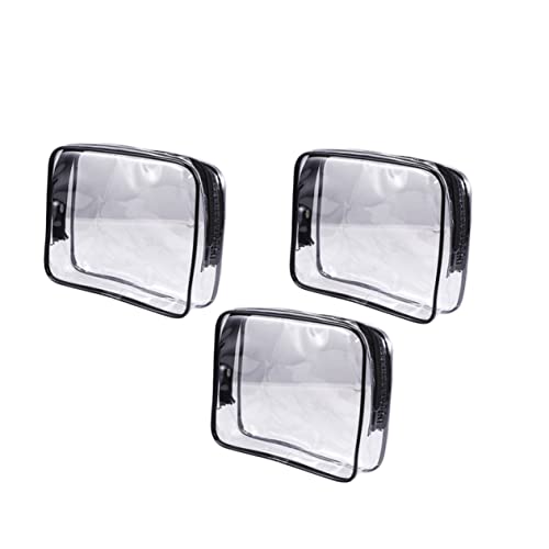 Mikinona 3stücke Transparente Kosmetiktasche Für Reisen Aufbewahrungsbeutel Aus PVC Durchsichtige Kulturtasche Für Damen Körperpflegebeutel Für Zuhause Und Outdoor von Mikinona