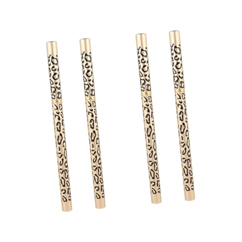 Mikinona 4 Stück Augenbrauenstifte Doppelkopf-Augenbraue Augenbrauen mit doppelter Spitze Bausatz Liner bei im bleistifte lidschatten palette Augenbrauenstift mit Doppelkopf Hölzern Brown von Mikinona