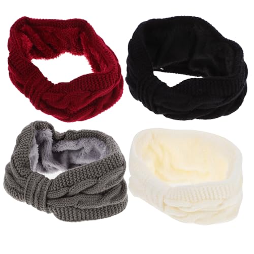Mikinona 4stücke -turban-stirnbänder Für Damen Warm Und Mit Schleife Für Outdoor-aktivitäten Wie Skifahren Wandern Und von Mikinona