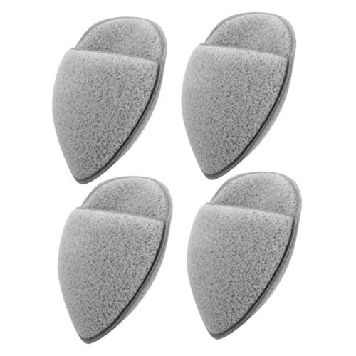 Mikinona 4 Stück Gesichtsreiniger Pads Gesichtswaschschwamm Entferner Unterlage Sauber Kosmetikerin Gesichts- Schaum Peeling Puderquaste Gesichtswäscher Hydrophiles Polyurethan Grey von Mikinona