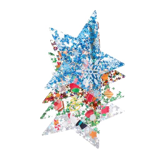 Mikinona 4 Stück Haarclip -Kopfschmuck Haarspangen für Mädchen Haarklammer dekorativ Clips Jay Weihnachts-Haarspangen in loser Schüttung Weihnachtsgeschenk Acryl von Mikinona