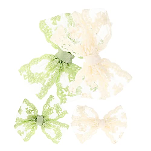 Mikinona 4stücke Spitze Haarbögen Dekorative Haarklammern Haarspangen Für Mädchen Geburtstag Party Schmuck von Mikinona