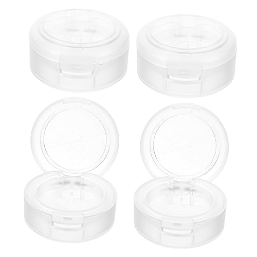 Mikinona 4stücke Leere Lidschatten-pfannen Runde Kosmetikbehälter Kunststoff Wiederverwendbare Make-up-dosen Für Und Mädchen Von Lippenbalsam Blush Und von Mikinona