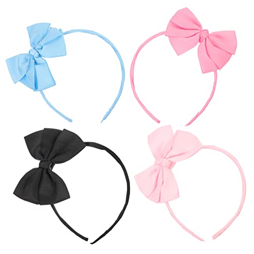 Mikinona 4stücke Große Schleifen Haarreifen Für Partys Cosplay Und Festivals Bequeme Und Langlebige Haarschmuck Accessoires Zufälligen Designs von Mikinona