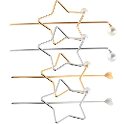 Mikinona 4stücke Metall Herz Haar Stäbchen Mit Perlen Für Frauen Lange Haare Styling Werkzeug Haar Zubehör Für Dutts Mikinona 4stücke Metall Herz Haar Stäbchen Mit Perlen Für Frauen Lange Haare Styling Werkzeug Haar Zubehör Für Dutts von Mikinona