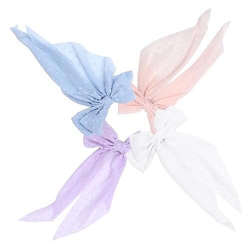 Mikinona 4stücke Große Haar Bögen Clips Damen Haarband Bögen Frühlings Barrettes Kopfbedeckungen von Mikinona