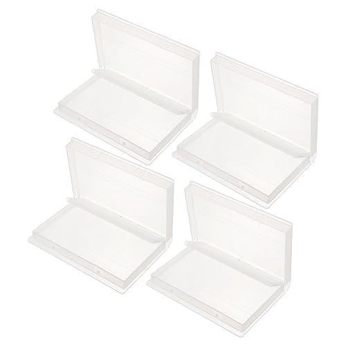 Mikinona 4 Stück Schleifkopf Aufbewahrungsbox Veranstalter Multi Koffer für Nagelbohrer Organisatoren Behälter Nagelbohrer-Organizer leerer Bohrerkoffer Halter für Nagelbohrer Plastik von Mikinona