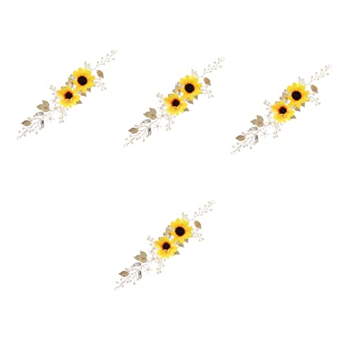 Mikinona 4stücke Sonnenblumen Haarschmuck Mit Zarten Blumen Handgefertigtes Kopfband Für Frauen Und Mädchen Für Hochzeiten Partys Und Besondere Anlässe von Mikinona