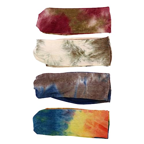 Mikinona 4stücke Elastische Stirnbänder Für Sport Und Yoga Haarband Mit Gedrehtem Knoten Schnell Absorbierend Bequeme Trageeigenschaften von Mikinona