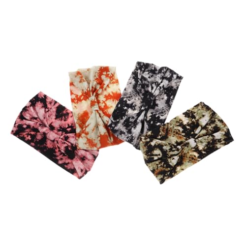 Mikinona 4 Stück Teiliges Sport Stirnband für Damen Elastisch Schweißabsorbierend für Yoga Tennis und Fitness Atmungsaktiv Komfortabel Strapazierfähiges Haaraccessoire von Mikinona