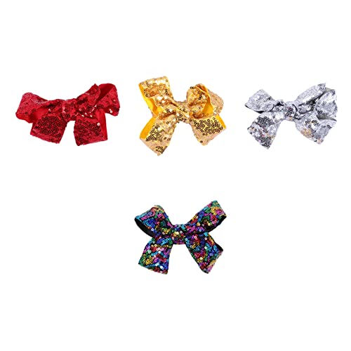 Mikinona Haarschleifen-clips Modische Schleifen-haarnadeln Pailletten-haarspangen Für Frauen Für Weihnachten Und Party von Mikinona