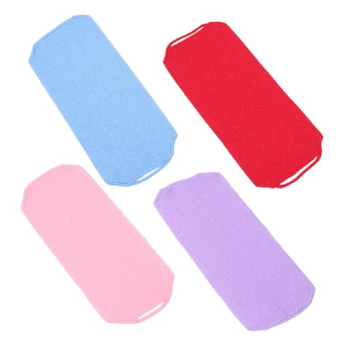 Mikinona 4-teiliges Peeling-waschlappen-handtuch – Japanisches Rückenschrubber-badetuch Mit Tiefer Peeling-wirkung Und Verlängerter Länge Für Glatte Haut, Für Die Dusche Zu Hause Und von Mikinona
