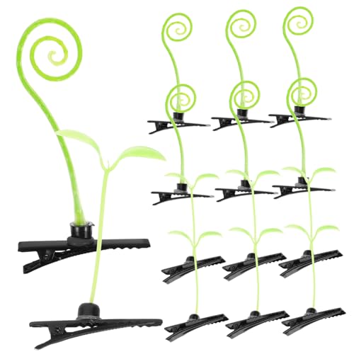 Mikinona 40 Stück Haarnadel Geformt Kleinkind Haare Für Haarspangen Schnappen Lockig Haarklammern Lustig Bobby Stifte Mini Styling Barrettes Zubehör Mädchen Light Green Plastik von Mikinona