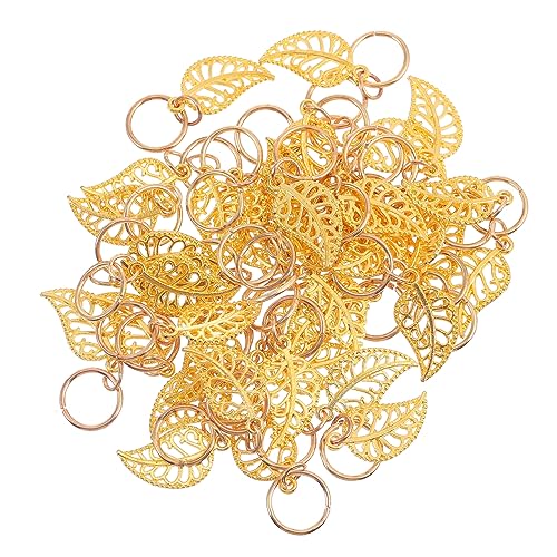 Mikinona 40St Perücke Zubehör Dreadlock-Schmuck Haargeflecht Ringe Clips kinder haarschmuck haar spangen Haarteil Ringe Haarpflegezubehör Gold flechten Schmuckschnalle Anhänger schmücken von Mikinona