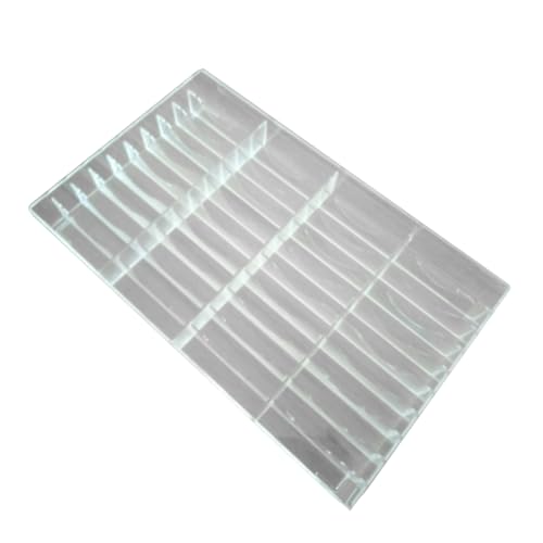 Mikinona 40gitter Acrylbox Transparent Mit Fächern Für Lose Pulver Lagerung Schönheit Artikel Organizer Als Probe Display Für Regal von Mikinona