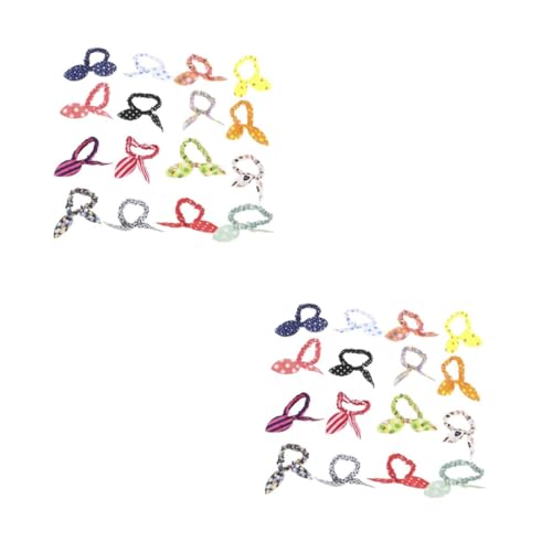 Mikinona 48stücke Teiliges Niedlicher Haarbänder Mit Hasenohren Und Schleifen Für Damen Und Mädchen Zufällige Farben Für Verschiedene Anlässe Stilvolle Haaraccessoires von Mikinona