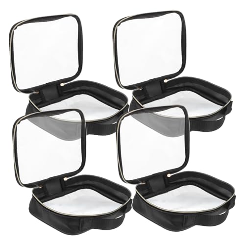 Mikinona 4stücke Transparenter Make-up-Taschen Mit Reißverschluss Wasserdichter PVC-Kosmetiktasche Reise-toilettenartikel-Organizer Für Damen von Mikinona
