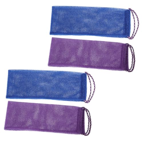 Mikinona 4Stücke Peeling Tücher Für Langlebige Badetücher Blau Sanften Hautreinigung Und Massage Für Entfernung Abgestorbener Hautzellen Und Pflege von Mikinona