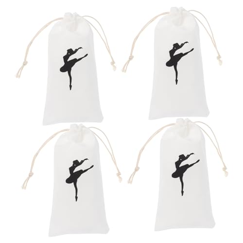 Mikinona 4stücke Ballettschuhtasche Mit Kordelzug Für Damen Und Mädchen Tanzschuhtasche Aus Strapazierfähigem Material Praktische Balletttasche Zum Verstauen Und Transportieren Von von Mikinona