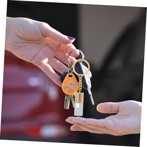 Mikinona 4stücke Glasflasche Mit Schraubverschluss Leere Parfümflasche Aus Transparentem Glas Kleine Glasflasche Als Schlüsselanhänger Wunschflaschen-anhänger Für Duftbehälter von Mikinona