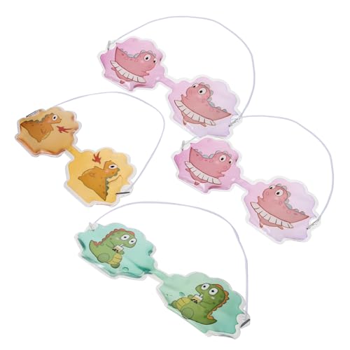 Mikinona 4stücke Pack Kleine Augen-eisbeutel Für Junge Mädchen Kalte Augenmasken Sommer-augenpads Cartoon-design Zufälliger Stil von Mikinona
