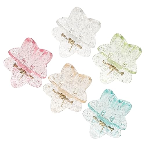 Mikinona 5 Stück Klauenhaarnadel Accessoires Für Kleine Mädchen Marine Kleinkind Haarzubehör Haarklammern Clips Für Haare Funkeln Haarspangen Für Mädchen Styling Harz von Mikinona