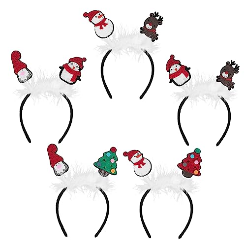 Mikinona Party-kopfschmuck-requisite 5-teiliges Weihnachts-haarband Flauschig Und Stilvoll Für Festival-karneval Und Kostümpartys Zufälliger Stil von Mikinona