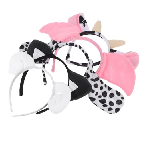Mikinona 5 Stück Tierische Haarreifen für Teiliges mit Plüsch Design Verschiedenen Tiermotiven für Partys und Bequem und Stabil für Unbeschwerten Tragekomfort von Mikinona