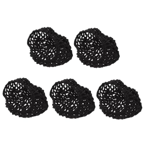 Mikinona 5stücke Mesh Häkel-haarnetz Für Frauen Zum Schlafen Strickmützennetz Dickes Kurzes Damen-haarnetz Häkel-haarnetz-ornament Atmungsaktiv Und Bequem von Mikinona