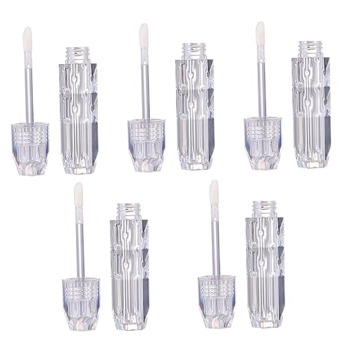 Mikinona 5stücke Mini Leere Lip Gloss Tube Diy Lippenstift Kosmetische Verpackung Behälter Aus Kunststoff Für Reisen Und Täglichen Gebrauch von Mikinona
