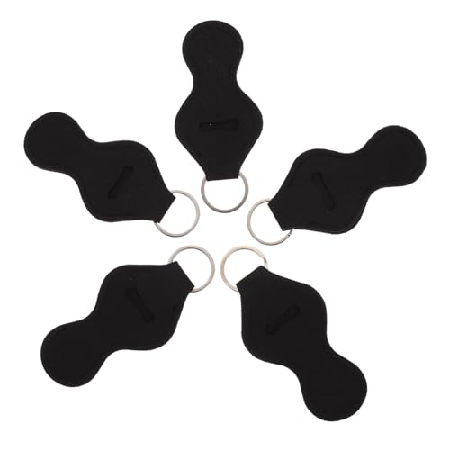 Mikinona Neopren Lippenstift Schlüsselanhänger 5 Stück Lippenstiftschutz Halter für Damen Tragbarer Lippenbalsam Hängeaccessoire für Reisen Leichte und Praktische Lippenstifthülle von Mikinona