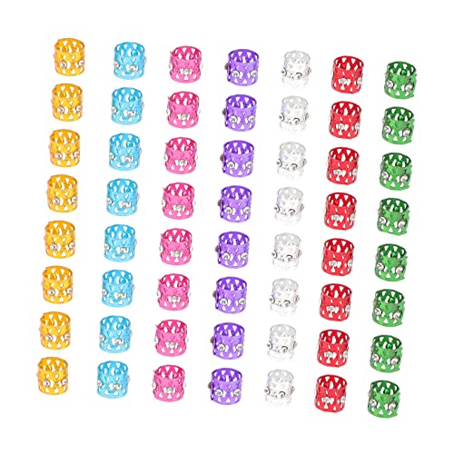 Mikinona 50stücke Teiliges Haarschmuck Ringe Für Zöpfe Verstellbare Dreadlocks Haarklammern Aus Legierung Zubehör Für Haarverlängerungen Und Frisuren Geeignet Für Jedes Haarstyling von Mikinona