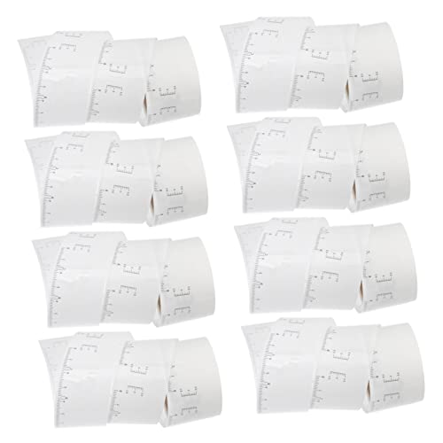 Mikinona 50 Stück Einweg Augenbrauenlineal Aufkleber Europäischer Stil Symmetrische Augenbrauen Positionierungshilfe Praktisch für Zeichnen und Formen der Augenbrauen von Mikinona