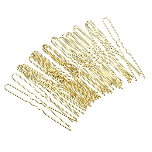 Mikinona 50stücke U-förmige Haarnadeln Für Damen Metall Haarstyling Werkzeuge Brötchen Haarnadeln Haarschmuck Für Frauen Hochsteckfrisur Zubehör von Mikinona