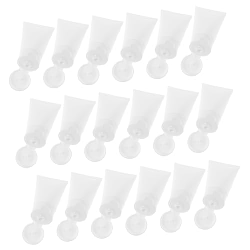Mikinona 50 Stück Nachfüllbare Kosmetikflaschen Weiche Plastik-tuben mit Klappverschluss Leere Reisebehälter für Gesichtsreiniger Handcreme Lotion Wiederverwendbar Auslaufsicher Kompakt und von Mikinona